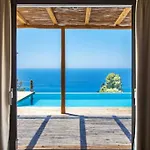 Villa Mirtes With Breathtaking Sea View,close To Porto Katsiki And Egremni