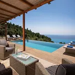 Villa Mirtes With Breathtaking Sea View,close To Porto Katsiki And Egremni
