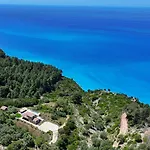 Villa Mirtes With Breathtaking Sea View,close To Porto Katsiki And Egremni Pondi