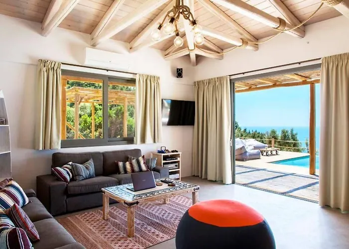 Mirtes With Breathtaking Sea View,close To Porto Katsiki And Egremni Villa