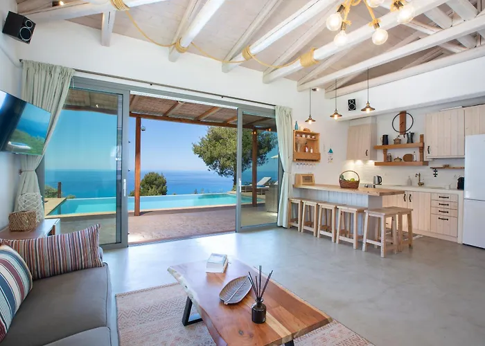 Mirtes With Breathtaking Sea View,close To Porto Katsiki And Egremni Villa *