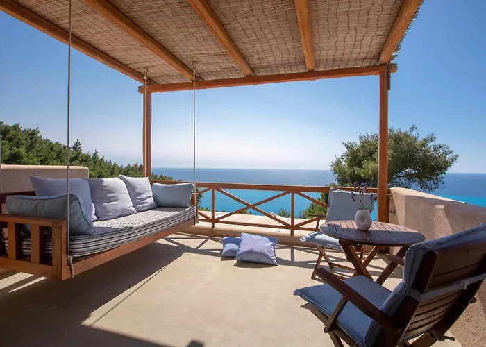 Mirtes With Breathtaking Sea View,close To Porto Katsiki And Egremni *