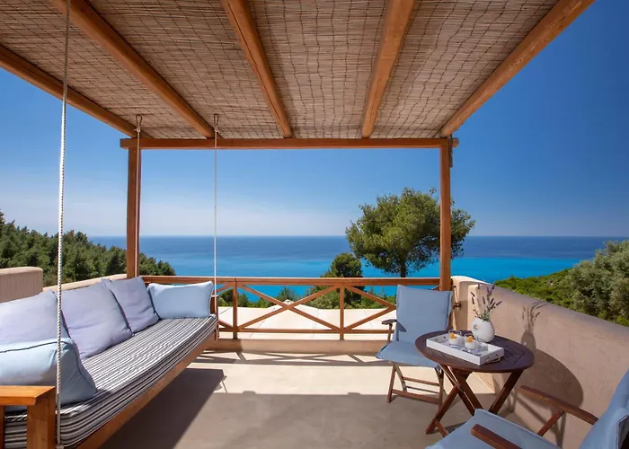 Mirtes With Breathtaking Sea View,close To Porto Katsiki And Egremni Villa