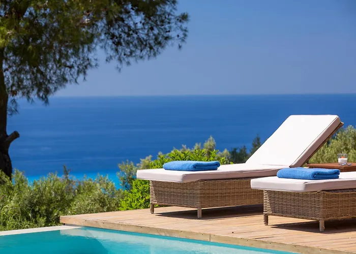 Villa Mirtes With Breathtaking Sea View,close To Porto Katsiki And Egremni